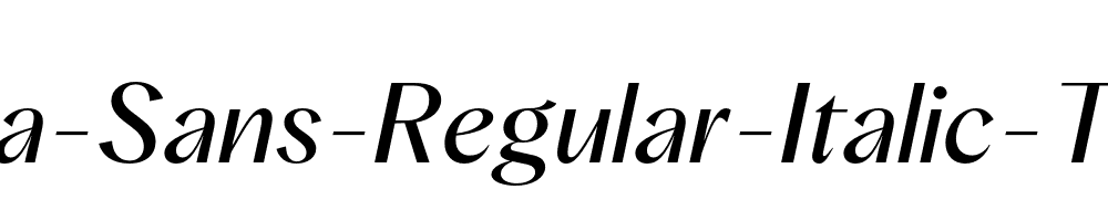 Albra-Sans-Regular-Italic-TRIAL