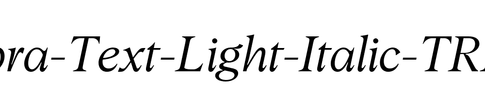 Albra-Text-Light-Italic-TRIAL