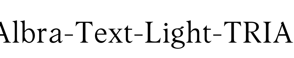 Albra-Text-Light-TRIAL