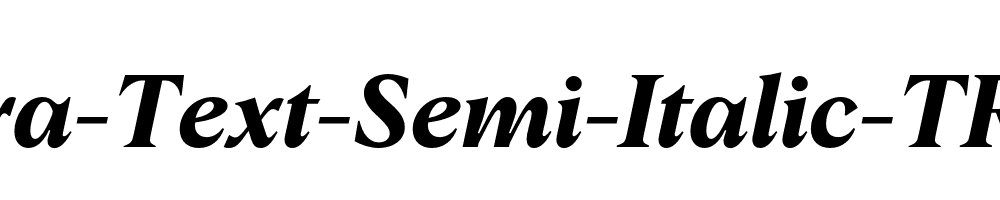 Albra-Text-Semi-Italic-TRIAL