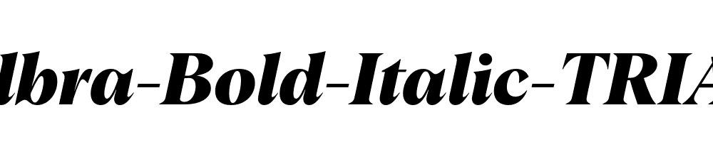 Albra-Bold-Italic-TRIAL