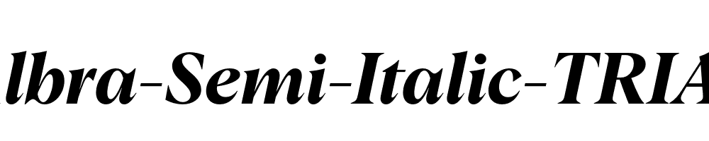 Albra-Semi-Italic-TRIAL