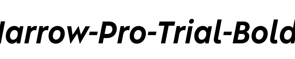 Albula-Narrow-Pro-Trial-Bold-Oblique