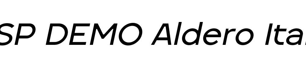 FSP DEMO Aldero Italic