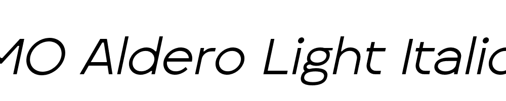 FSP DEMO Aldero Light Italic Regular