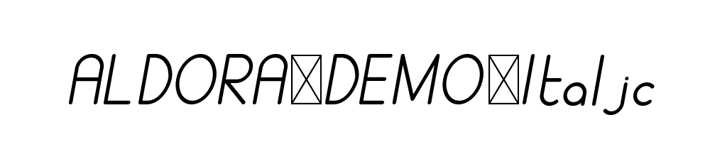 ALDORA-DEMO-Italic