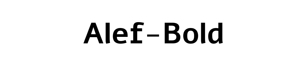 Alef-Bold