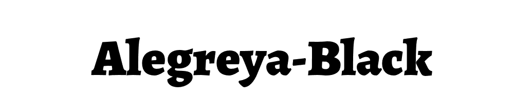 Alegreya-Black