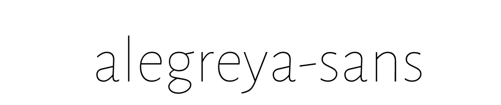 Alegreya Sans