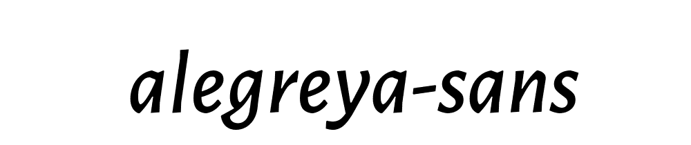 Alegreya Sans