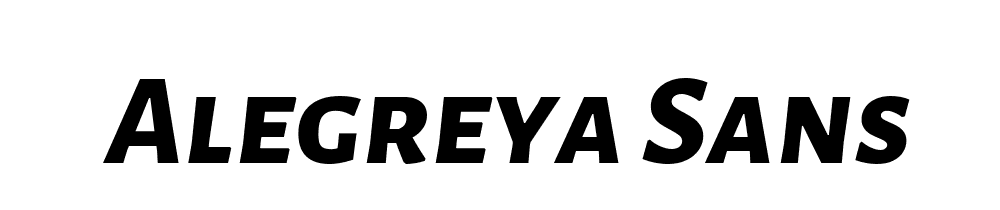 Alegreya Sans