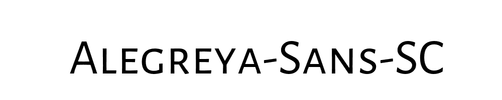 Alegreya-Sans-SC