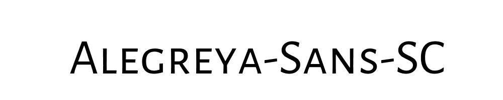 Alegreya-Sans-SC