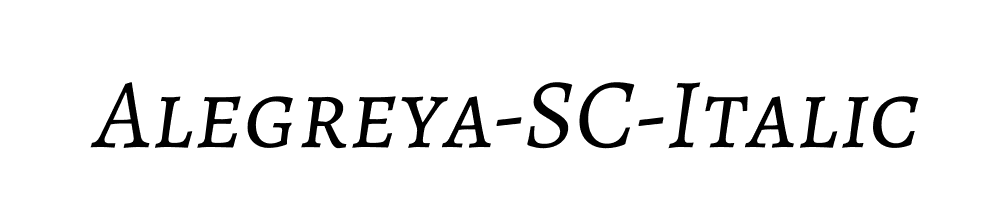 Alegreya-SC-Italic