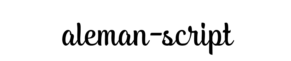 Aleman Script