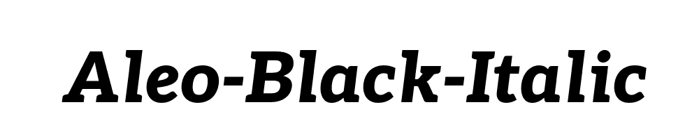 Aleo-Black-Italic