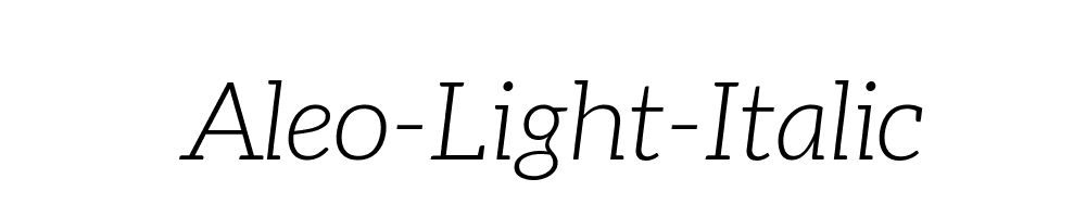 Aleo-Light-Italic