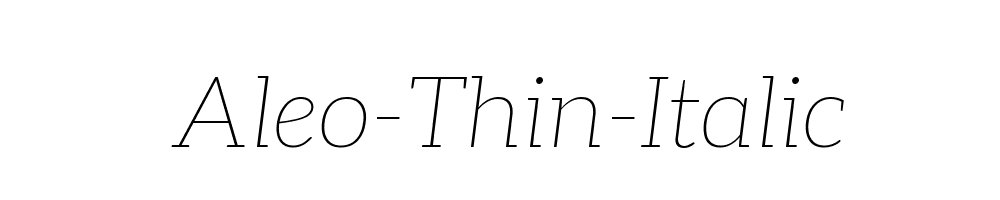 Aleo-Thin-Italic