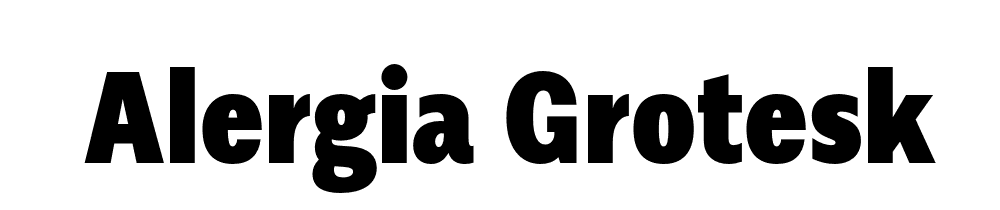 Alergia Grotesk