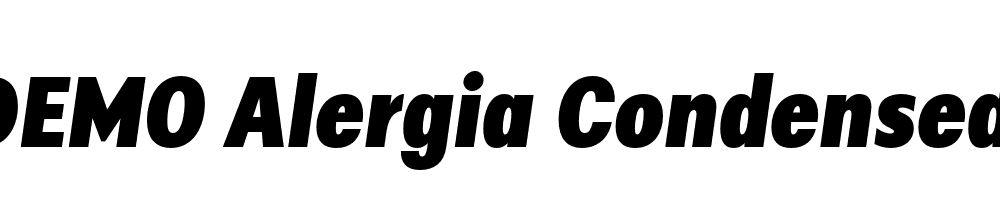  DEMO Alergia Condensed Black Regular