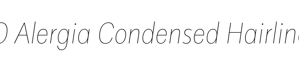  DEMO Alergia Condensed Hairline Italic