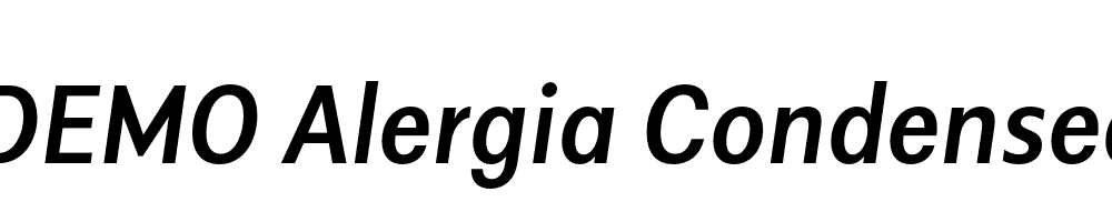  DEMO Alergia Condensed Medium Italic