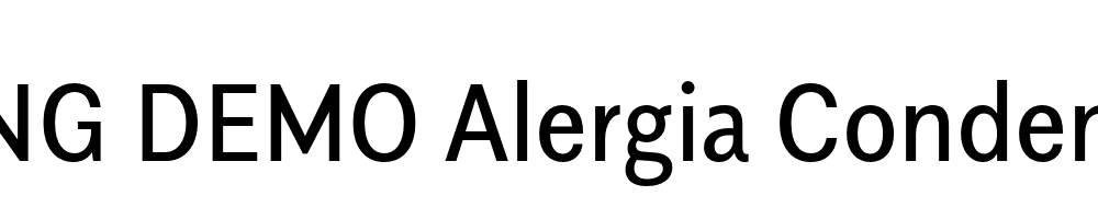  DEMO Alergia Condensed Regular