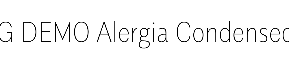  DEMO Alergia Condensed Thin Regular