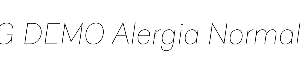  DEMO Alergia Normal Hairline Italic