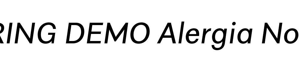  DEMO Alergia Normal Italic