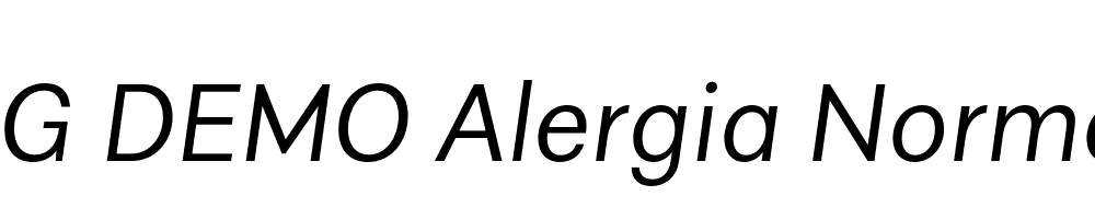  DEMO Alergia Normal Light Italic