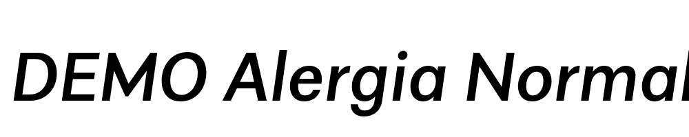  DEMO Alergia Normal Medium Italic