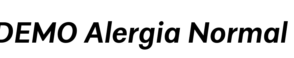  DEMO Alergia Normal SemiBold Italic