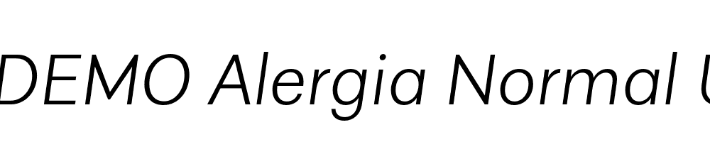  DEMO Alergia Normal UltraLight Italic