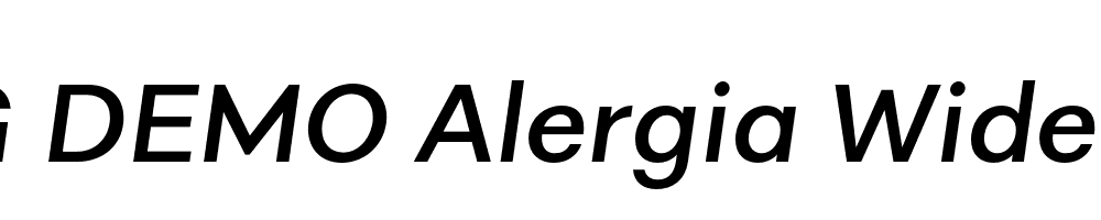  DEMO Alergia Wide Medium Italic