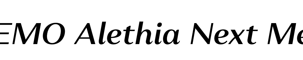 FSP DEMO Alethia Next Med Italic