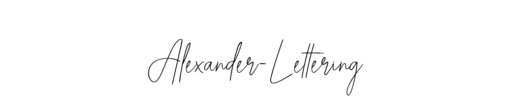 Alexander-Lettering