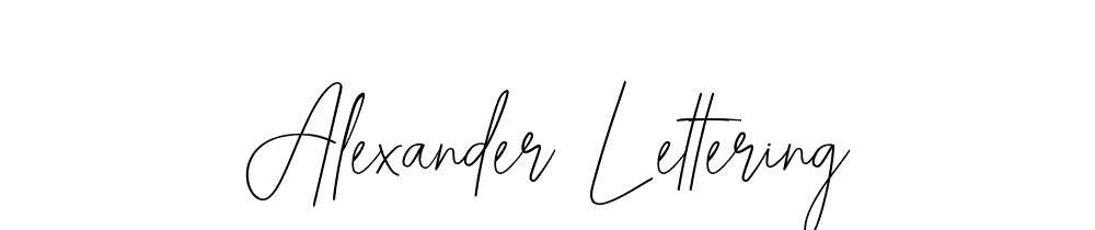 Alexander Lettering