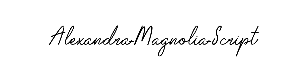 Alexandra-Magnolia-Script