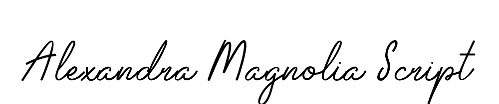 Alexandra Magnolia Script