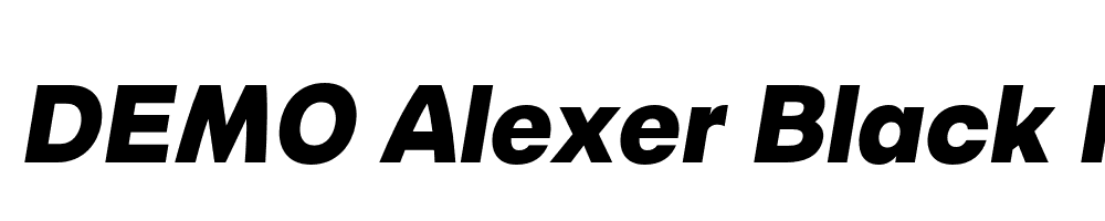 FSP DEMO Alexer Black Italic