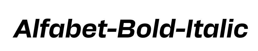 Alfabet-Bold-Italic