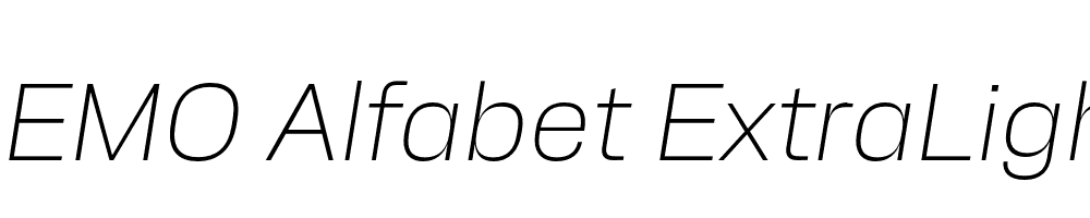 FSP DEMO Alfabet ExtraLight Italic