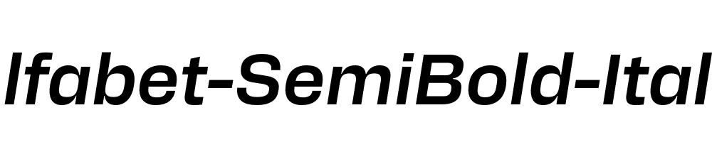 Alfabet-SemiBold-Italic