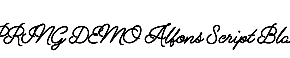  DEMO Alfons Script Black Regular