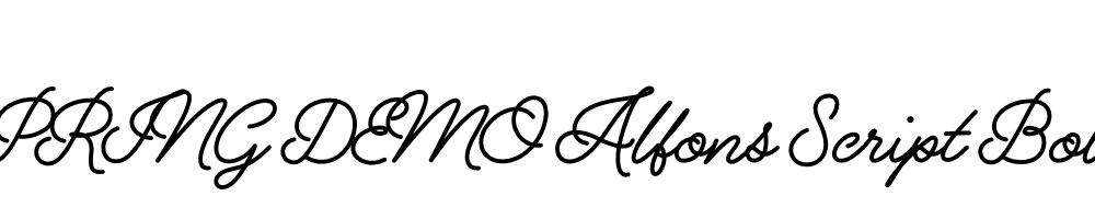  DEMO Alfons Script Bold Regular