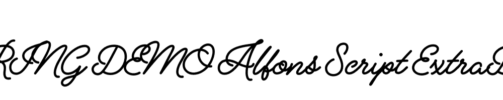  DEMO Alfons Script ExtraBold Regular