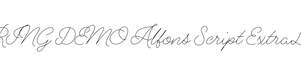  DEMO Alfons Script ExtraLight Regular