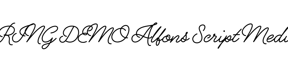  DEMO Alfons Script Medium Regular