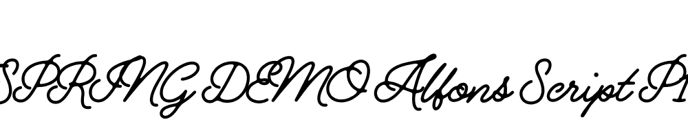  DEMO Alfons Script P1 Regular